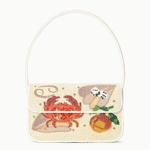 STAUD ZODIAC BEADED TOMMY BAG CANCER